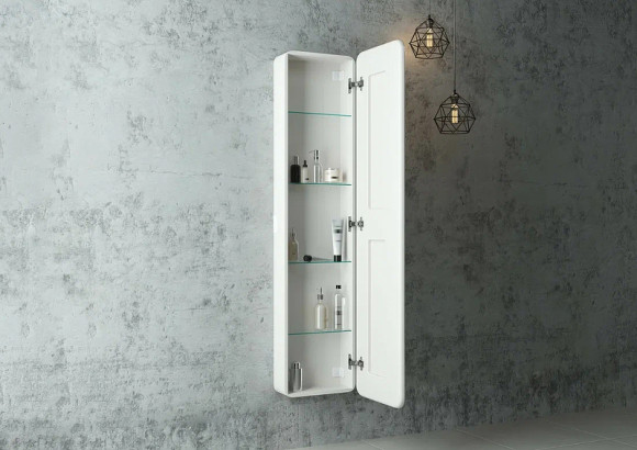 Зеркальный шкаф Континент Lorenzo LED 40 МВК009 с подсветкой Белый