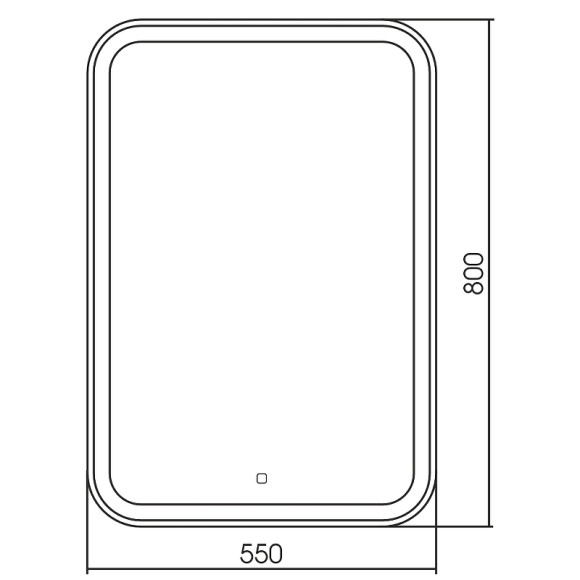 Зеркало Abber See 55 AG6105S с подсветкой с сенсорным выключателем и диммером Зеркало Abber See 55 AG6105S с подсветкой с сенсорным выключателем и диммером
