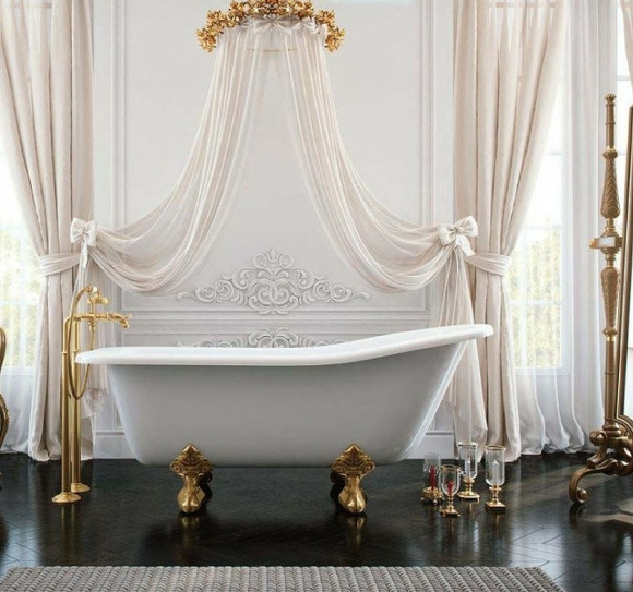 Ванна из искусственного камня Эстет Царская 170х73 ФР-00000685 без гидромассажа