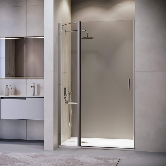 Душевая дверь RGW Leipzig LE-004-Gg 120 351200412-110 профиль Серый стекло прозрачное