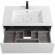 Тумба под раковину Cezares Slider 80 SLIDER-800-1C-SO-BO подвесная Bianco Opaco