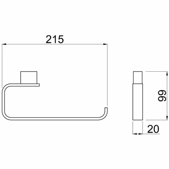 Полотенцедержатель Allen Brau Infinity 6.21010-00 Хром Полотенцедержатель Allen Brau Infinity 6.21010-00 Хром