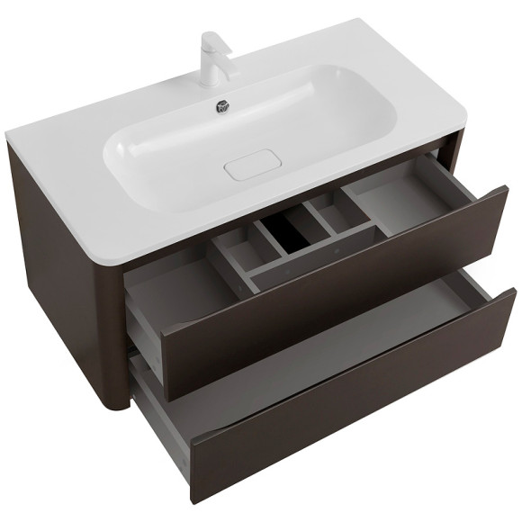 Тумба под раковину Cezares Relax 100 RELAX-1000-2C-SO-GM подвесная Оружейная сталь Тумба под раковину Cezares Relax 100 RELAX-1000-2C-SO-GM подвесная Оружейная сталь