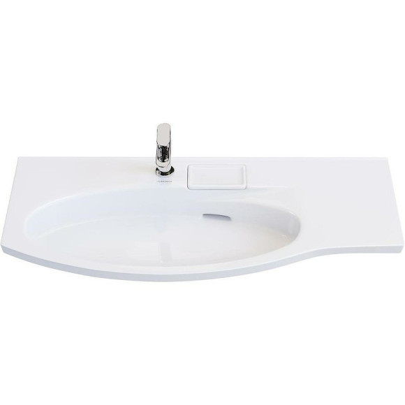 Раковина Kerama Marazzi Riva 100 L RV.wb.100Lh Белая глянцевая Раковина Kerama Marazzi Riva 100 L RV.wb.100Lh Белая глянцевая