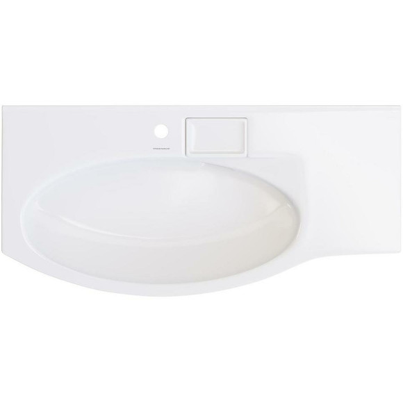 Раковина Kerama Marazzi Riva 100 L RV.wb.100Lh Белая глянцевая Раковина Kerama Marazzi Riva 100 L RV.wb.100Lh Белая глянцевая