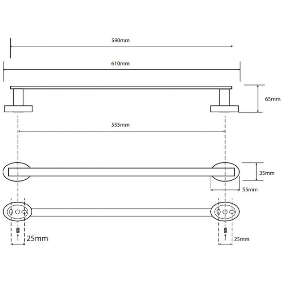 Полотенцедержатель Bemeta Oval 118404041 Хром Полотенцедержатель Bemeta Oval 118404041 Хром