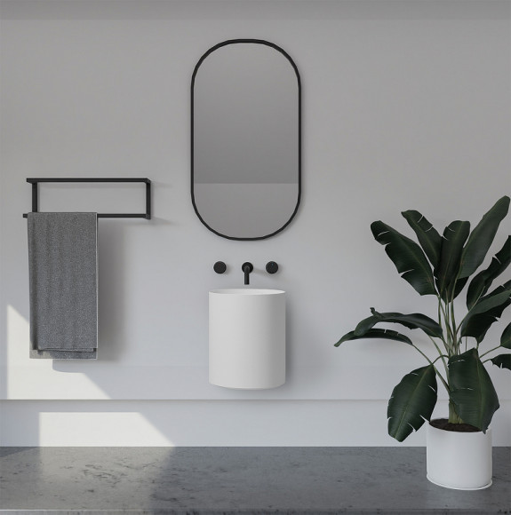 Раковина Abber Stein 42 AS2624 Белая матовая Раковина Abber Stein 42 AS2624 Белая матовая