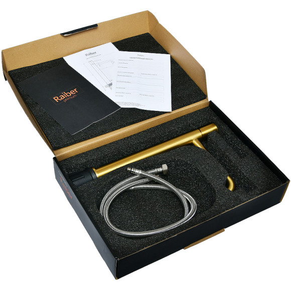 Смеситель для раковины Raiber Graceful RPG-002 Золото матовое Смеситель для раковины Raiber Graceful RPG-002 Золото матовое