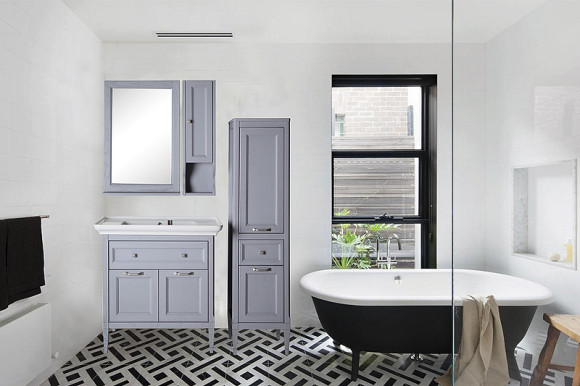 Подвесной шкаф ASB-Woodline Гранда 24 11485 Grigio