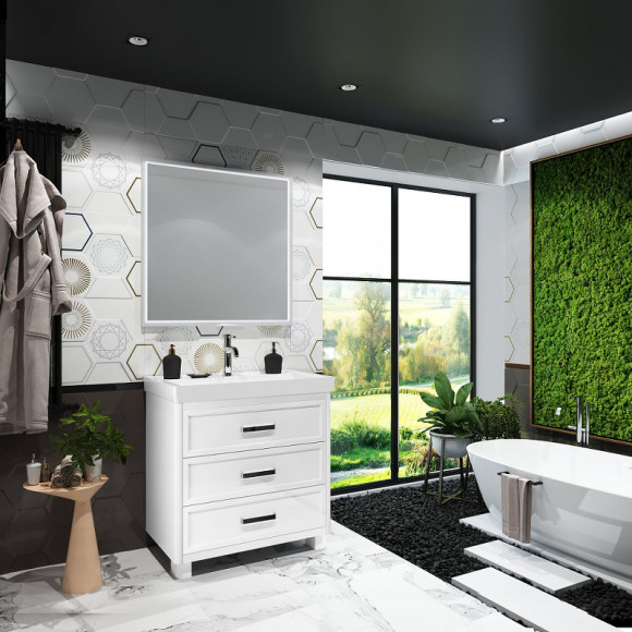 Зеркало Opadiris Вегас 80 00-00003303 с подсветкой с ИК-датчиком включения Зеркало Opadiris Вегас 80 00-00003303 с подсветкой с ИК-датчиком включения