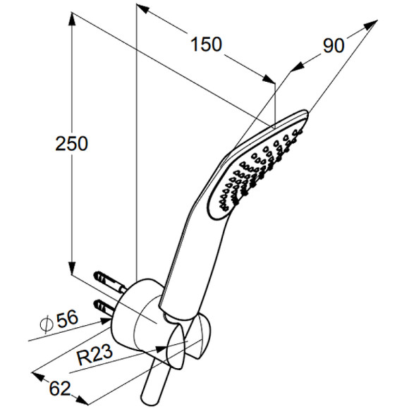 Душевой гарнитур Kludi Fizz 6765091-00 Белый Хром Душевой гарнитур Kludi Fizz 6765091-00 Белый Хром