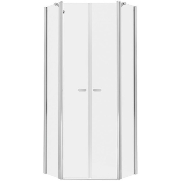 Душевой уголок New Trendy New Soleo Chrome 80х80 K-0609 профиль Хром стекло прозрачное