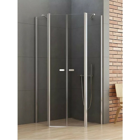 Душевой уголок New Trendy New Soleo Chrome 80х80 K-0609 профиль Хром стекло прозрачное Душевой уголок New Trendy New Soleo Chrome 80х80 K-0609 профиль Хром стекло прозрачное