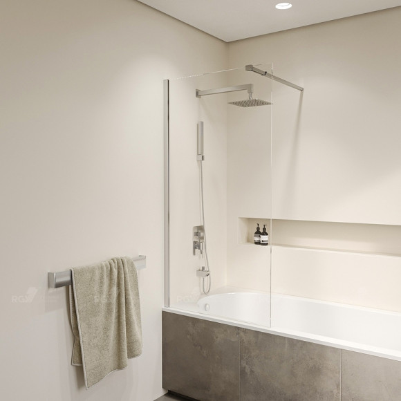 Шторка на ванну RGW Screens SC-052 90x150 35115209-11 профиль Хром стекло прозрачное Шторка на ванну RGW Screens SC-052 90x150 35115209-11 профиль Хром стекло прозрачное