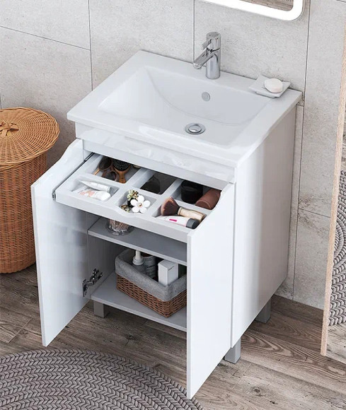 Тумба под раковину Vigo Grani 60 tn.GRI.ELI.60.2D Белая Тумба под раковину Vigo Grani 60 tn.GRI.ELI.60.2D Белая