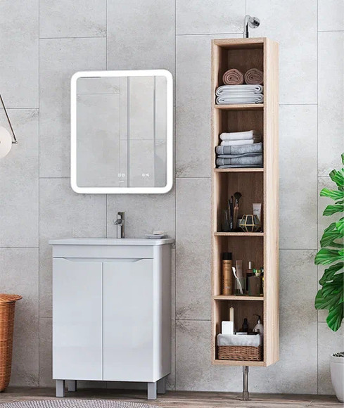 Тумба под раковину Vigo Grani 60 tn.GRI.ELI.60.2D Белая Тумба под раковину Vigo Grani 60 tn.GRI.ELI.60.2D Белая