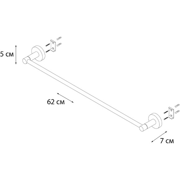 Полотенцедержатель Fixsen Comfort Gold FX-87001 Золото-сатин