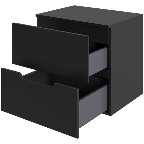 Тумба под раковину Orange Line 60 Li-60TubMDF подвесная Черная матовая Тумба под раковину Orange Line 60 Li-60TubMDF подвесная Черная матовая