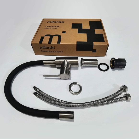 Смеситель для кухни Milardo Meal M01BN0FM05 Сатин