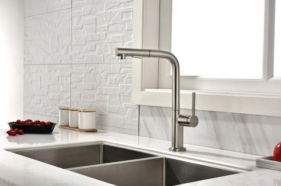 Смеситель для кухни Paulmark Neo Ne214419-Ni Никель