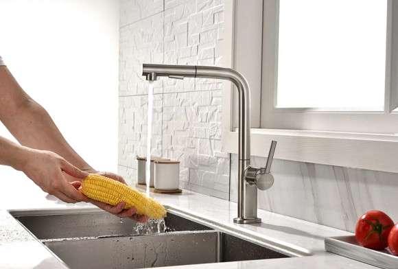 Смеситель для кухни Paulmark Neo Ne214419-Ni Никель