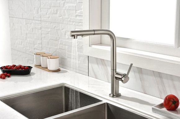 Смеситель для кухни Paulmark Neo Ne214419-Ni Никель