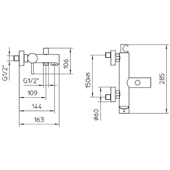 Смеситель для ванны Bossini Oki Z005101.073 Черный матовый Смеситель для ванны Bossini Oki Z005101.073 Черный матовый