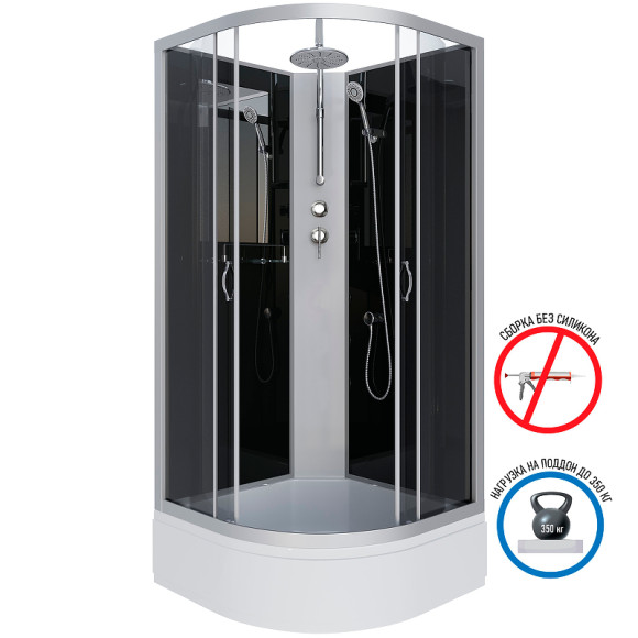 Душевая кабина Niagara Classic 90x90 NG-3501-14BKT без гидромассажа