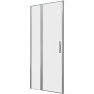 Душевая дверь Allen Brau Priority 90 3.31026.BA профиль Серебро браш стекло прозрачное