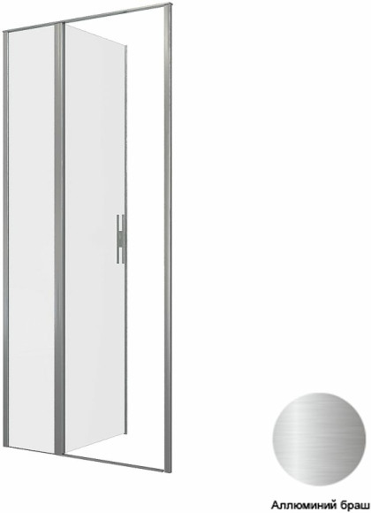 Душевая дверь Allen Brau Priority 90 3.31026.BA профиль Серебро браш стекло прозрачное Душевая дверь Allen Brau Priority 90 3.31026.BA профиль Серебро браш стекло прозрачное