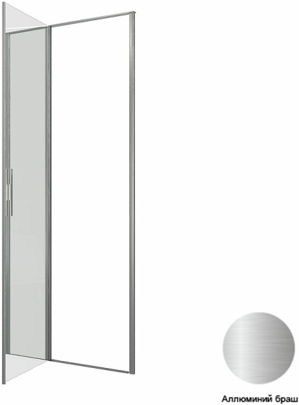 Душевая дверь Allen Brau Priority 90 3.31026.BA профиль Серебро браш стекло прозрачное Душевая дверь Allen Brau Priority 90 3.31026.BA профиль Серебро браш стекло прозрачное