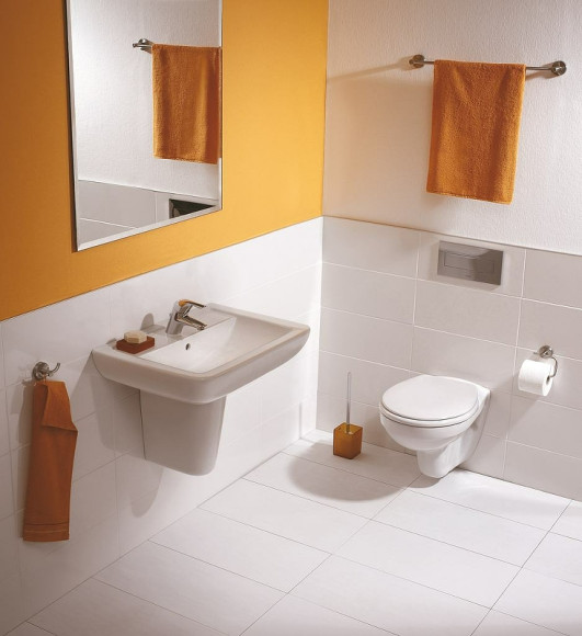 Комплект унитаза с инсталляцией Ideal Standard Prosys Eco Frame Eurovit W660101 с сиденьем Микролифт