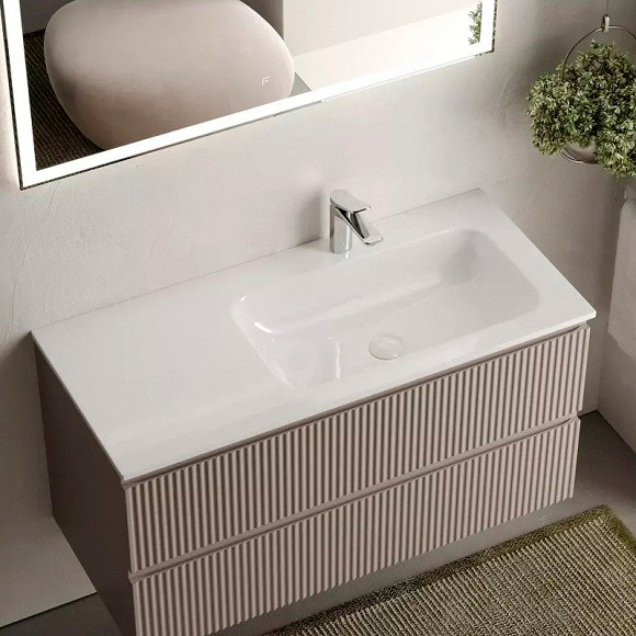 Тумба под раковину Sancos Snob R 100 R SNR100RSM подвесная Doha Soft