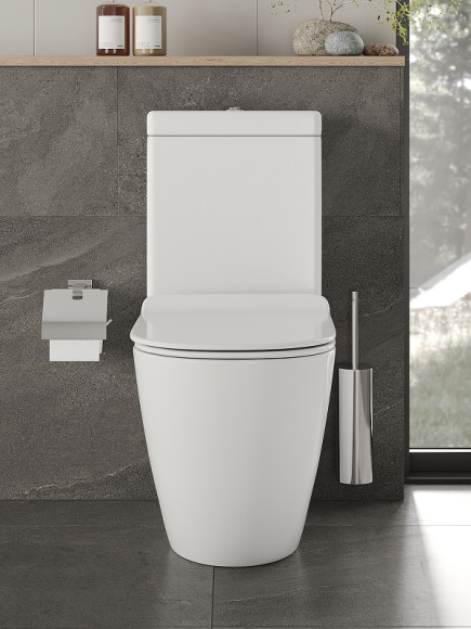 Унитаз компакт Orange C05-000W с бачком и сиденьем Микролифт Унитаз компакт Orange C05-000W с бачком и сиденьем Микролифт