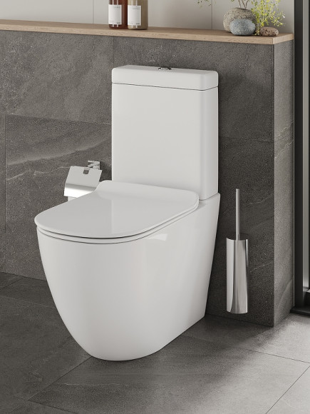 Унитаз компакт Orange C05-000W с бачком и сиденьем Микролифт Унитаз компакт Orange C05-000W с бачком и сиденьем Микролифт