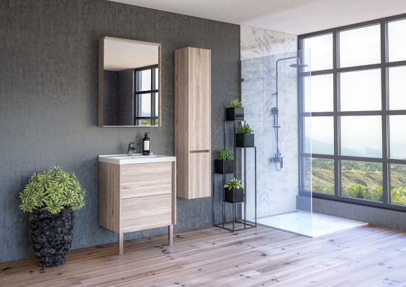 Тумба под раковину Aquaton Стоун 60 1A231401SX850 подвесная Сосна арлингтон