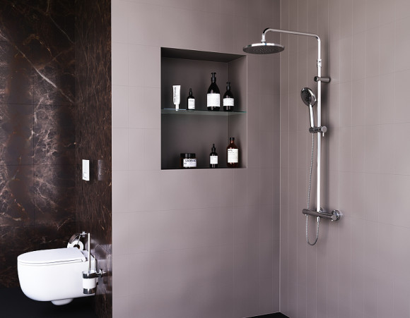 Душевая система Damixa Option DX218091000 с термостатом Хром