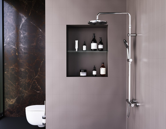 Душевая система Damixa Option DX218091000 с термостатом Хром