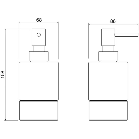 Дозатор для жидкого мыла Aquatek Лира AQ4429CR Хром