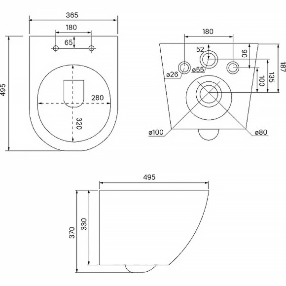 Унитаз Iddis Blanco BLARNSEi25 подвесной с сиденьем Микролифт