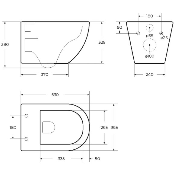 Унитаз Cezares Relax-Tor CZR-3806-53-TH-TOR/SC подвесной с сиденьем Микролифт Унитаз Cezares Relax-Tor CZR-3806-53-TH-TOR/SC подвесной с сиденьем Микролифт