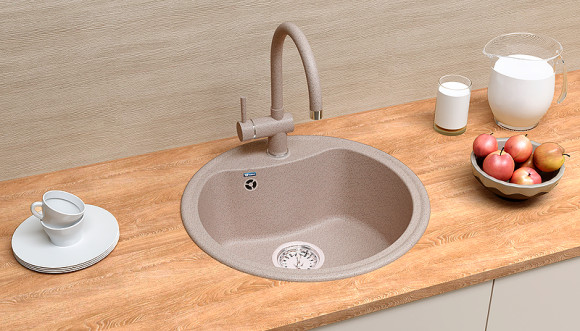 Кухонная мойка Ulgran Classic U-601-302 Песочная Кухонная мойка Ulgran Classic U-601-302 Песочная