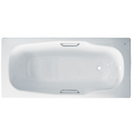 Стальная ванна BLB Atlantica B80A 180х80 с отверстиями для ручек без гидромассажа