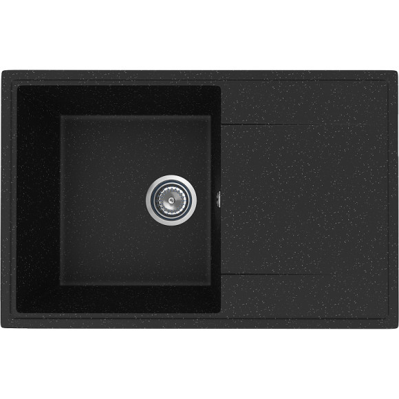 Кухонная мойка Ulgran Practik PR-M 735-004 Черный оникс