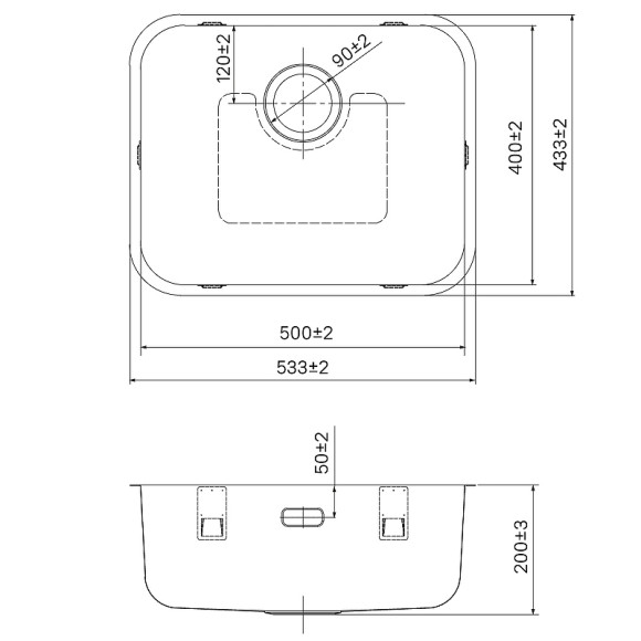 Кухонная мойка Iddis Mate 53 MAT53S0i77 Сатин