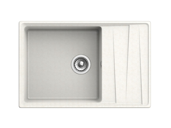 Кухонная мойка GranFest Level GF-LV-760L Белая Кухонная мойка GranFest Level GF-LV-760L Белая