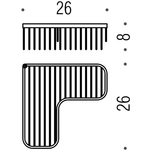 Полка корзина Colombo Design Angolari B9611.NM угловая Черная матовая Полка корзина Colombo Design Angolari B9611.NM угловая Черная матовая