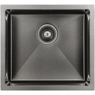 Кухонная мойка Paulmark Gerberg 48 Uni PM254844-GM Вороненая сталь Кухонная мойка Paulmark Gerberg 48 Uni PM254844-GM Вороненая сталь