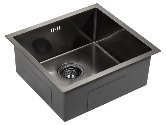 Кухонная мойка Paulmark Gerberg 48 Uni PM254844-GM Вороненая сталь Кухонная мойка Paulmark Gerberg 48 Uni PM254844-GM Вороненая сталь