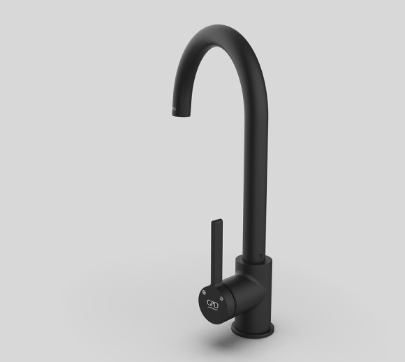 Смеситель для кухни GPD Gildo MTE165-S Черный